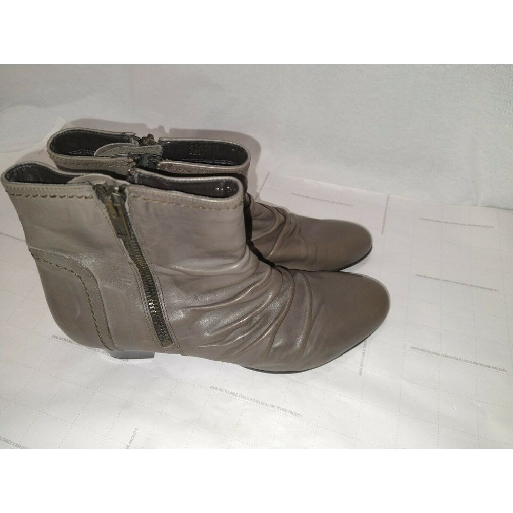 Clark's Heel Boots Brown Leather